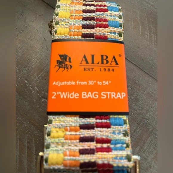 Alba Colorful 2”Wide Bag Strap - Picture 2 of 5